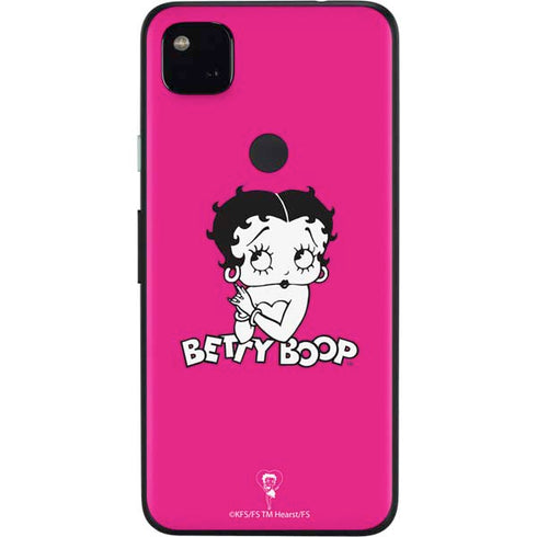Betty Boop Pink Background Google Pixel 4a Skin